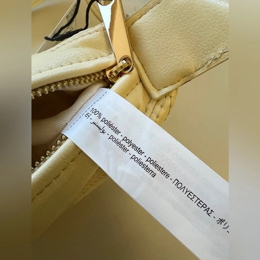 Zara‎ Cream Crossbody Purse Bag Gold Bohemian